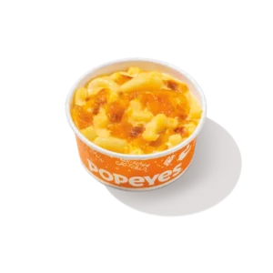 Popeyes Mac and Cheese Price, Ingredients & Nutrition 2026 2 Popeyes Homestyle mac and cheese in Munchies menu