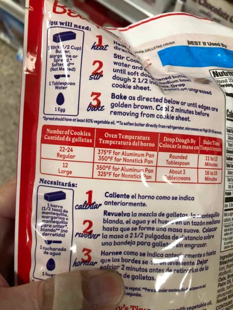 packet od cookie mix